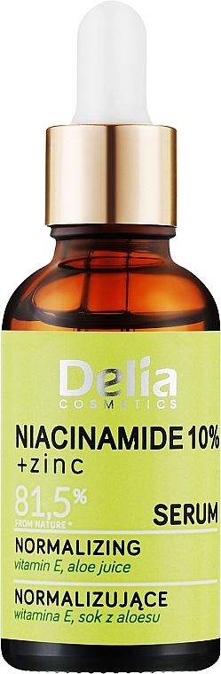 Serum normalizujące z niacynamidem i cynkiem - Delia Niacynamid + Zinc Serum  — Zdjęcie N1