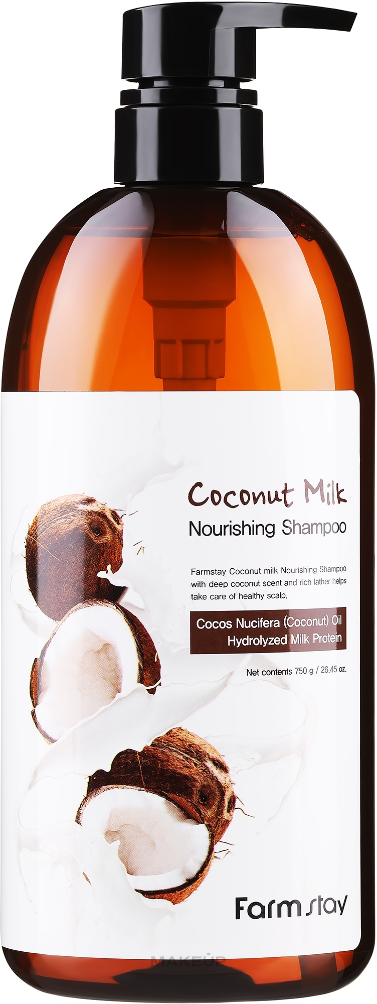 Szampon do włosów - FarmStay Coconut Milk Nourishing Shampoo — Zdjęcie 750 ml