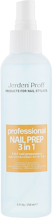 Preparat przygotowujący płytki paznokci 3 w 1 - Jerden Proff Nail Prep