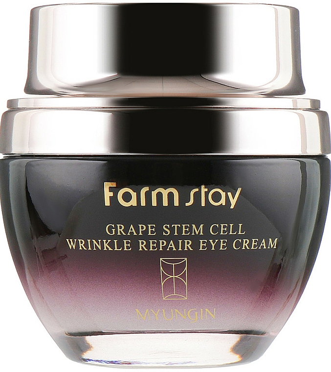 Krem pod oczy z fito-komórkami macierzystymi winogron - FarmStay Grape Stem Cell Wrinkle Repair Eye Cream — Zdjęcie N1