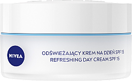 Odświeżający krem na dzień 24h NAWILŻENIA, cera normalna i mieszana - NIVEA Moisture Care Complex Day Cream SPF 15 — Zdjęcie N3