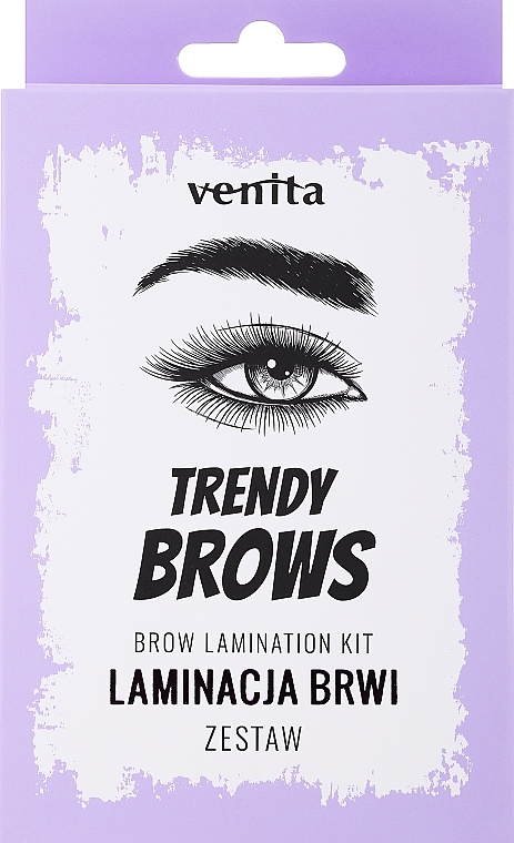 Zestaw do laminacji brwi - Venita Trendy Brows — Zdjęcie N1