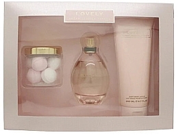 Sarah Jessica Parker Lovely - Zestaw (edp 100 ml + bath pearls 100 g + b/lot 200 ml) — Zdjęcie N1