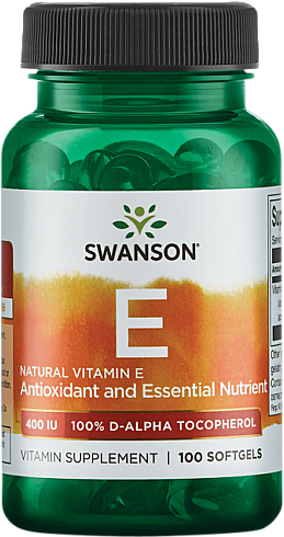 Suplement diety Witamina E-naturalna - Swanson Vitamin E Natural 400 IU — Zdjęcie N1