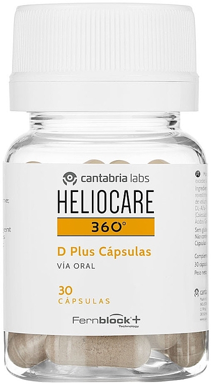 Suplement diety Witamina D Plus - Cantabria Labs Heliocare 360 D Plus Capsules — Zdjęcie N1
