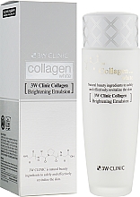 Rozjaśniająca emulsja kolagenowa do twarzy - 3w Clinic Collagen White Brightening Emulsion — Zdjęcie N2