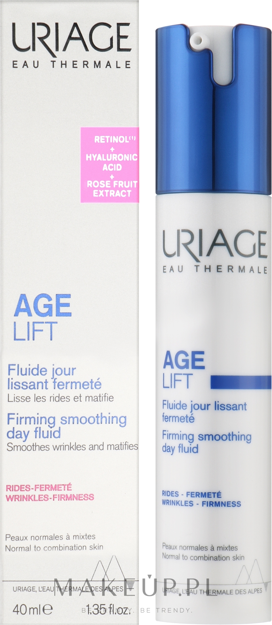 Ujędrniający fluid wygładzający na dzień - Uriage Age Lift Firming Smoothing Day Fluid — Zdjęcie 40 ml