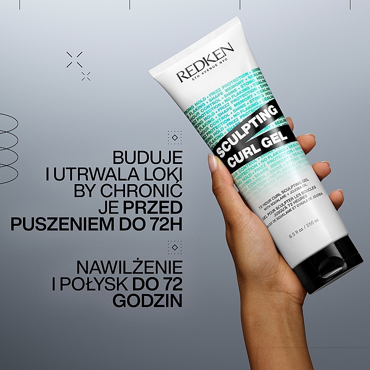 Żel modelujący do włosów kręconych - Redken Sculpting Curl Gel — Zdjęcie N2