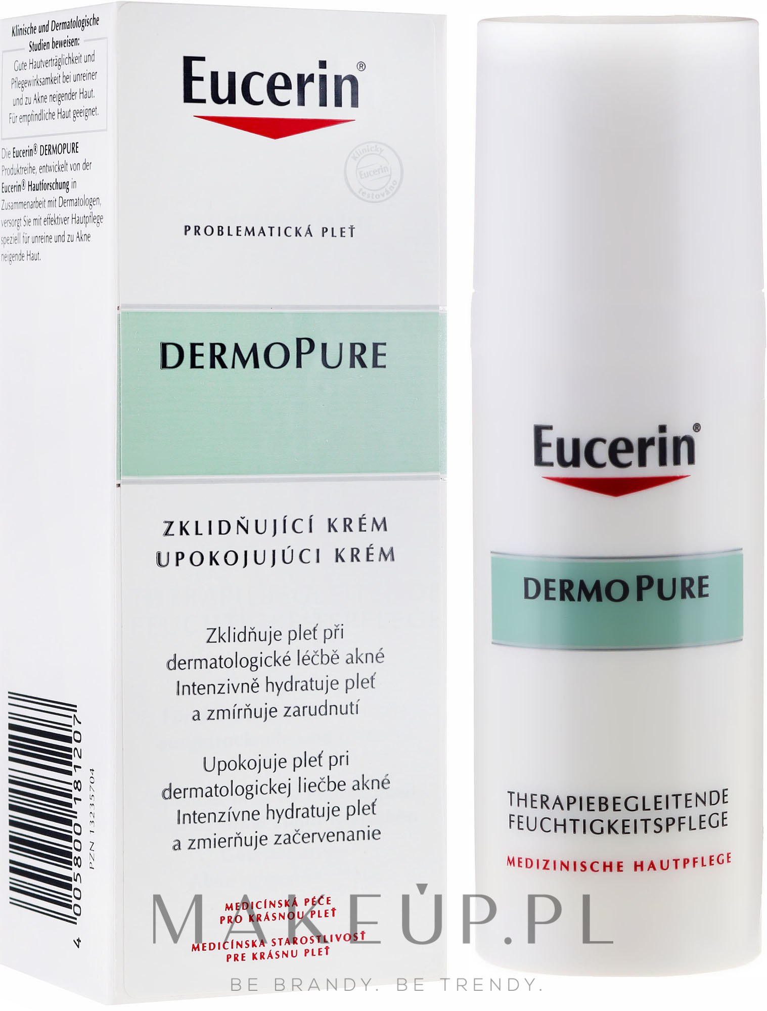 Kojący krem do skóry problematycznej - Eucerin DermoPure Skin Adjunctive Soothing Cream — Zdjęcie 50 ml