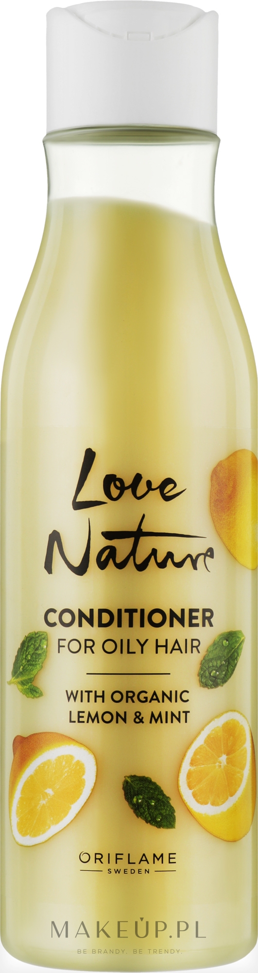 Odżywka do włosów przetłuszczających się z organiczną cytryną i miętą - Oriflame Love Nature Oily Hair Conditioner — Zdjęcie 250 ml