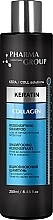 Regenerujący szampon do włosów z keratyną i kolagenem - Pharma Group Laboratories Keratin + Collagen Redensifying Shampoo — Zdjęcie N1