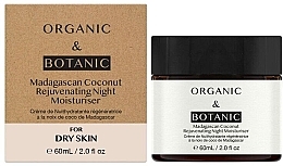 Nawilżający krem na noc do suchej skóry - Organic & Botanic Madagascan Coconut Rejuvenating Night Moisturiser For Dry Skin — Zdjęcie N1