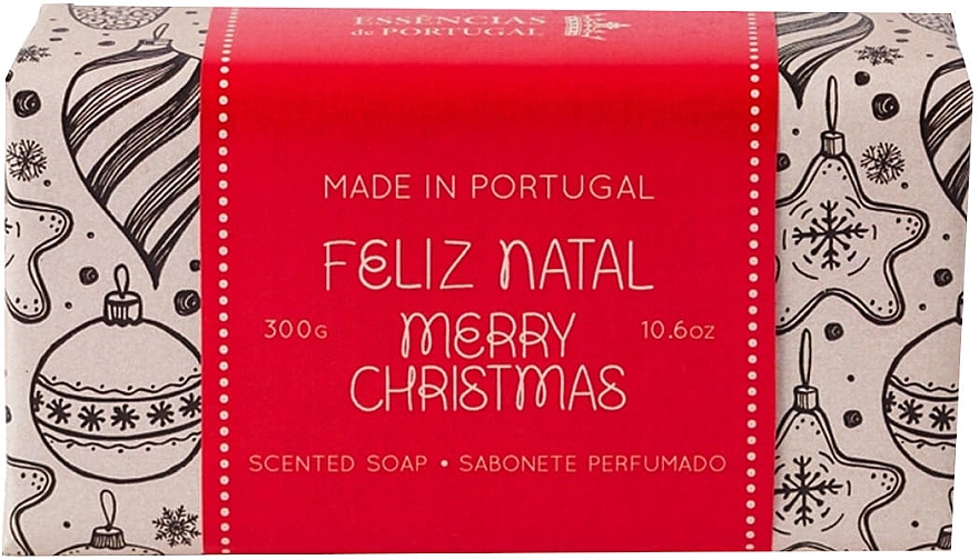 Świąteczne mydło w kostce z prażonymi migdałami - Essencias de Portugal Feliz Natal Merry Christmas Scented Soap — Zdjęcie N2