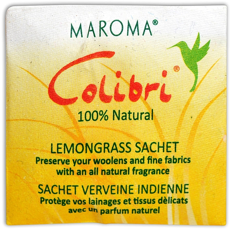 Aromatyczne mini-saszetki trawa cytrynowa - Maroma Colibri Mini Sachet Strip Lemongrass — Zdjęcie N2