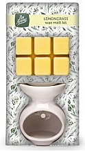 Zestaw do aromaterapii z woskiem i kominkiem z trawą cytrynową - Pan Aroma Wax Melt Burner Kit Lemongrass — Zdjęcie N1