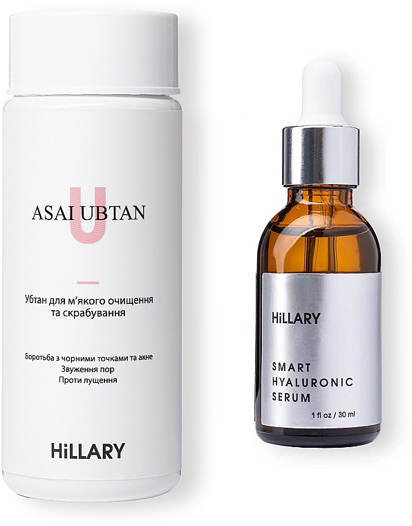 Zestaw kosmetyków do pielęgnacji twarzy - Hillary Asai (ser/30ml + ubtan/50g) — Zdjęcie N4