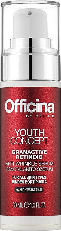 Przeciwzmarszczkowe serum do twarzy na noc - Helia-D Officina Youth Concept Granactive Retinoid Night — Zdjęcie N1