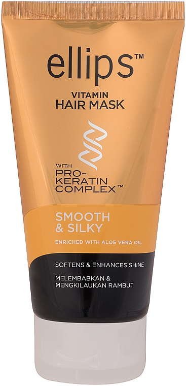 Jedwabista maska do włosów z kompleksem Pro-Keratin - Ellips Vitamin Hair Mask Smooth & Silky