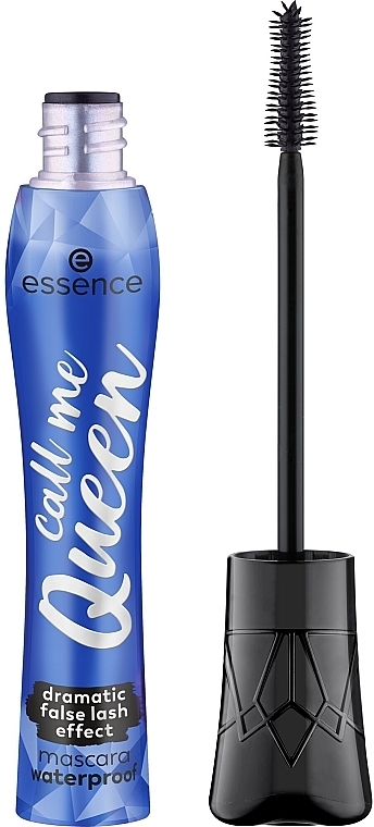 Wodoodporny tusz z efektem sztucznych rzęs - Essence Call Me Queen Dramatic False Lash Effect Mascara Waterproof — Zdjęcie N1