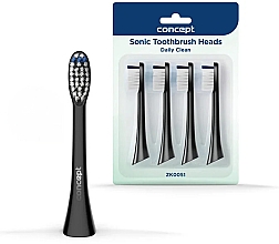 Kup Wymienne główki do szczoteczki do zębów, ZK0051, czarne - Concept Sonic Toothbrush Heads Daily Clean