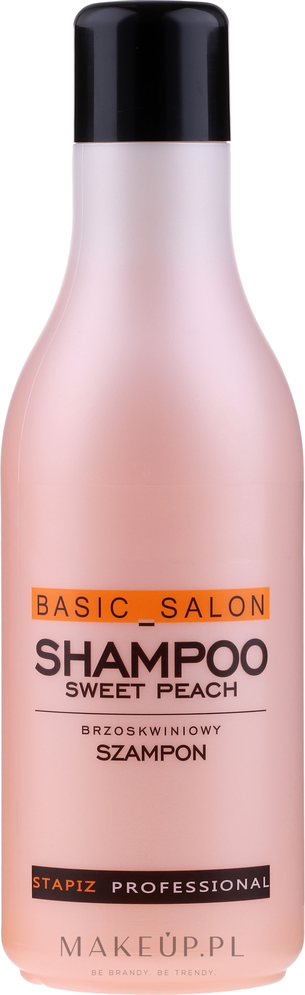 Brzoskwiniowy szampon do włosów - Stapiz Basic Salon Sweet Peach — Zdjęcie 1000 ml