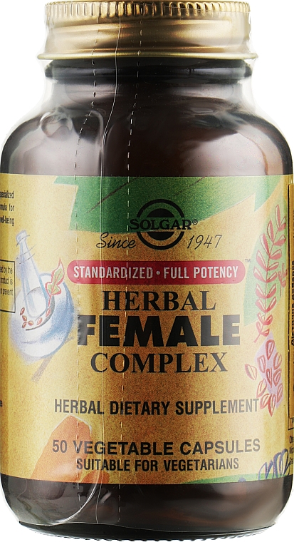 Kompleks ziołowy dla kobiet - Solgar Herbal Female Complex — Zdjęcie N1