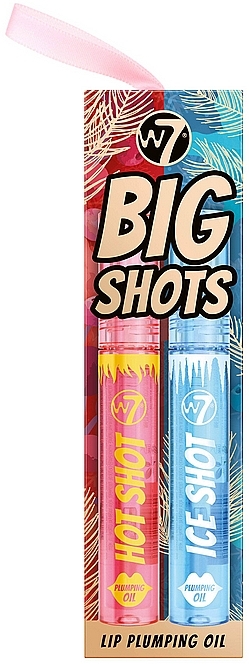 Zestaw - W7 Big Shots Gift Set (lip/oil/2x2ml) — Zdjęcie N1