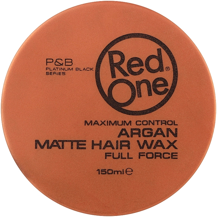 Ultra-mocny matujący wosk do włosów z olejkiem arganowym - RedOne Argan Matte Hair Wax Full Force — Zdjęcie N1