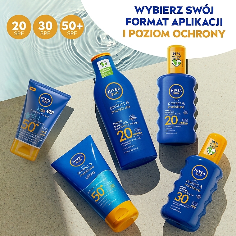 Nawilżający balsam do opalania Ultra SPF 50+ - NIVEA SUN Protect & Moisture — Zdjęcie N7