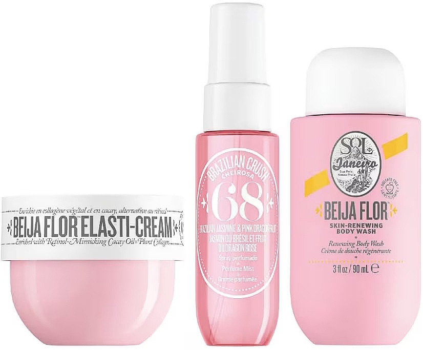 Zestaw - Sol de Janeiro Beija Flor Jet Set (b/ream/50ml + sh/gel/90ml + mist/30ml) — Zdjęcie N3