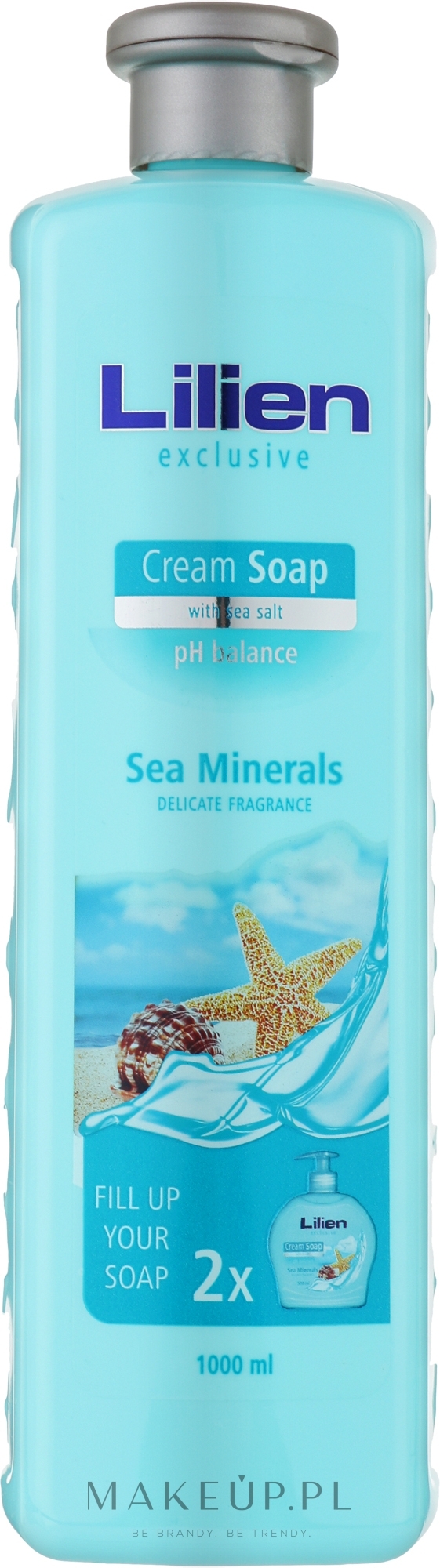 Kremowe mydło w płynie Morskie minerały - Lilien Sea Minerals Cream Soap (wymienny wkład) — Zdjęcie 1000 ml