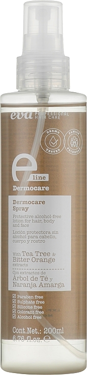 Dermatologiczny spray do włosów - Eva Professional E-line Dermocare Spray — Zdjęcie N1