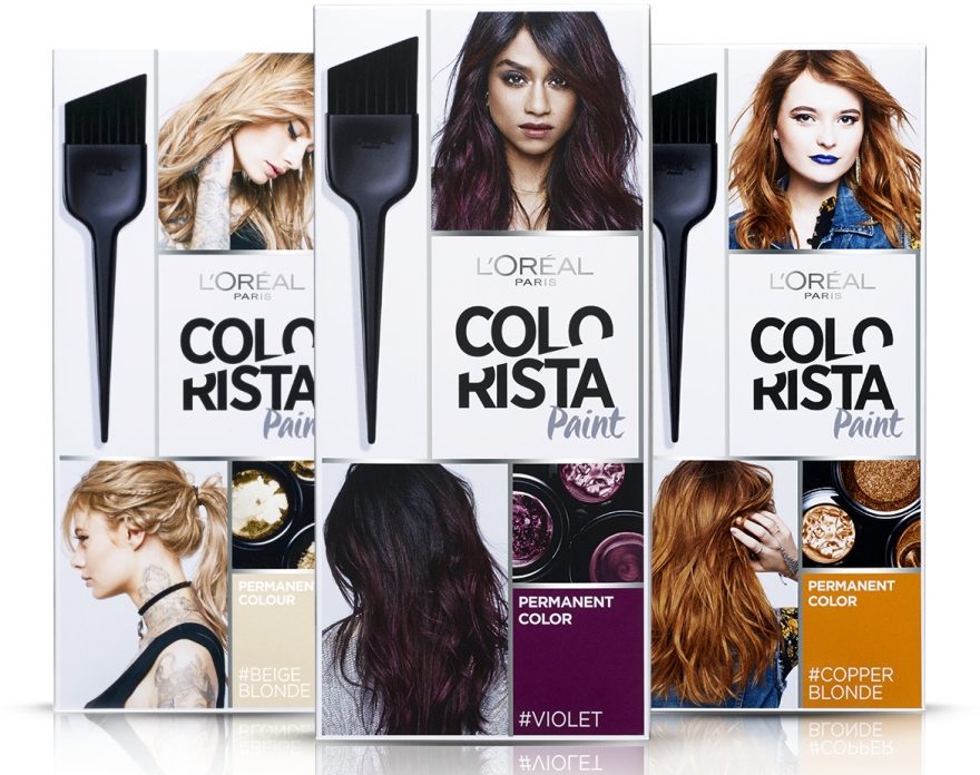 5. L'Oreal Paris Colorista Hair Makeup Temporary 1-Day Hair Color for Brunettes, Smokey Blue - wide 10
