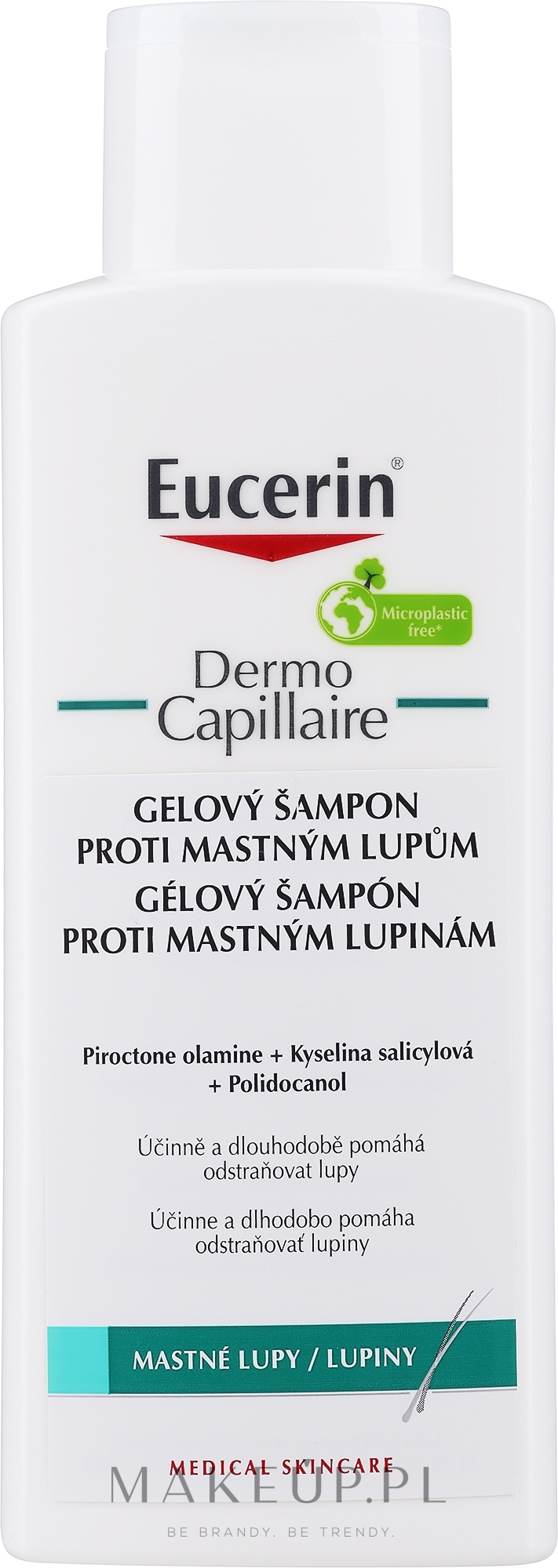 Przeciwłupieżowy szampon-żel do włosów przetłuszczających się - Eucerin DermoCapillaire Anti-Dandruff Gel Shampoo — Zdjęcie 250 ml