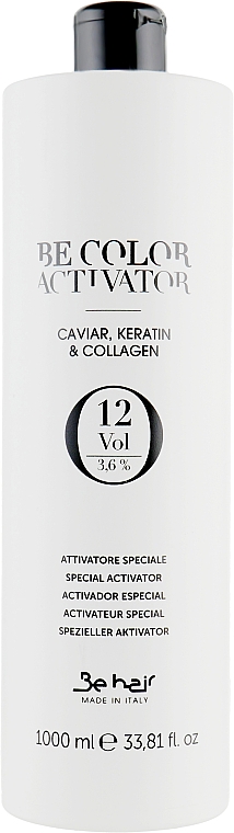 Utleniacz 3,6% - Be Hair Be Color Activator with Caviar Keratin and Collagen — Zdjęcie N2