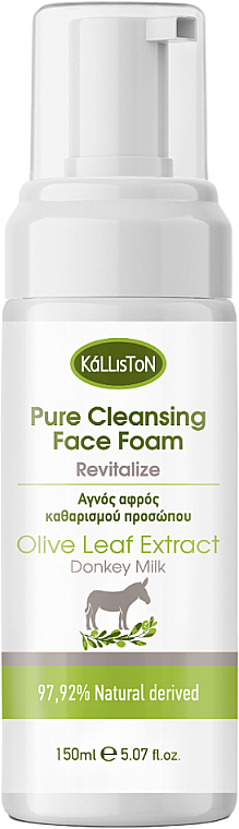 Pianka do mycia twarzy - Kalliston Pure Cleansing Face Foam Revitalize With Donkey Milk — Zdjęcie N1