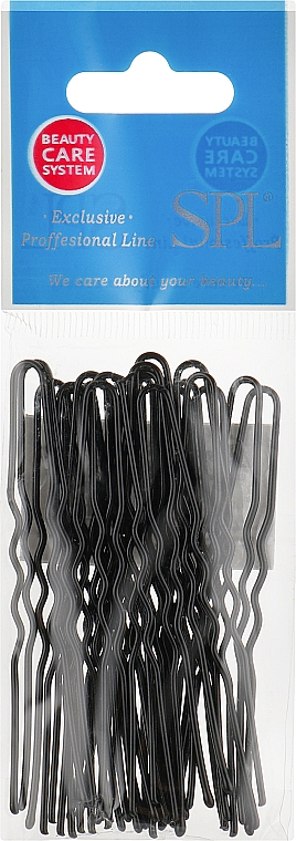 Faliste szpilki do włosów 65 mm, czarne - SPL — Zdjęcie N1