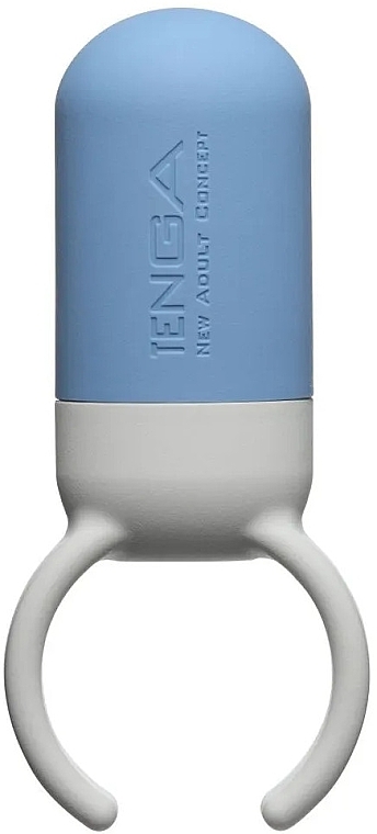 Pierścień erekcyjny, niebiesko-biały - Tenga SVR Smart Vibe Ring One Blue — Zdjęcie N1