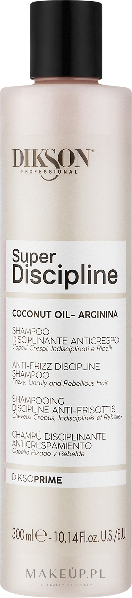 Szampon do włosów niesfornych z olejem kokosowym - Dikson Super Discipline Shampoo  — Zdjęcie 300 ml