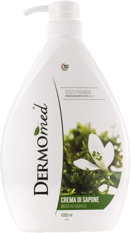 Kremowe mydło w płynie Białe piżmo - Dermomed Cream Soap White Musk — Zdjęcie N2
