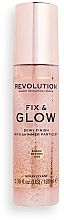 Wykończeniowa mgiełka rozświetlająca - Makeup Revolution Fix & Glow Setting Spray — Zdjęcie N1