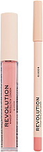 Zestaw do makijażu ust - Makeup Revolution Lip Contour Kit Queen (lip/gloss/3ml + lip/pencil/0.8g) — Zdjęcie N1