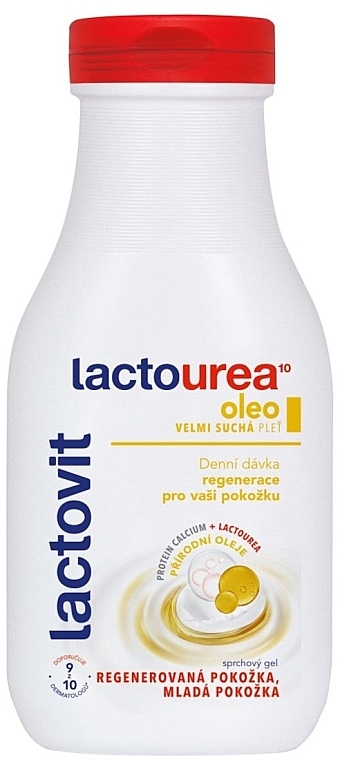 Żel pod prysznic z proteinami wapnia i naturalnym olejkiem - Lactovit Lactourea Shower Gel  — Zdjęcie N1