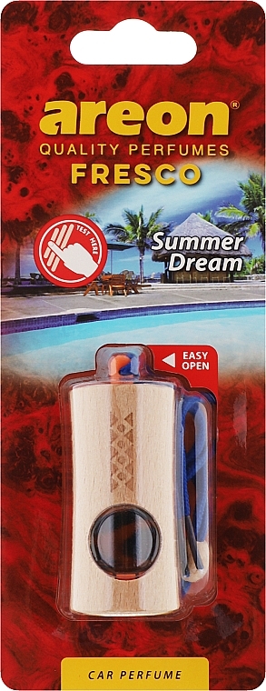 Odświeżacz powietrza do samochodu Summer Dream - Areon Fresco New Summer Dream Car Perfume — Zdjęcie N1