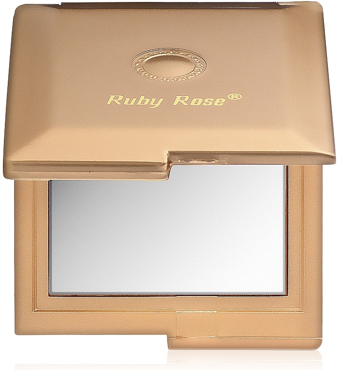 Dwustronne lusterko kwadratowe, złote - Ruby Rose Delux Two-Way Mirror