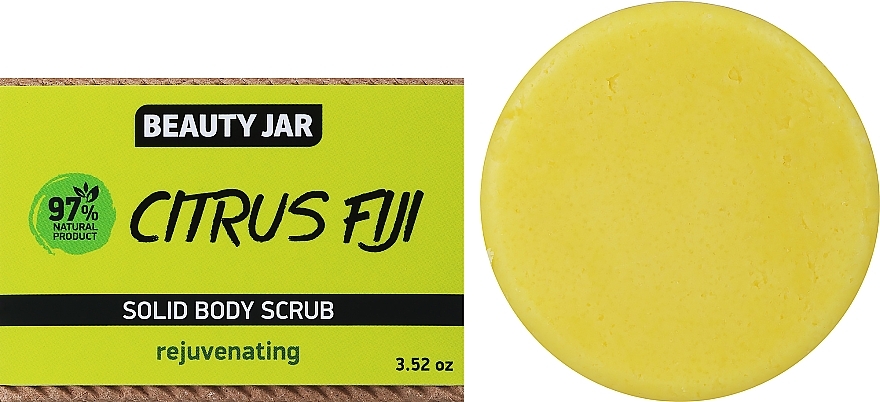 Odmładzający peeling do ciała - Beauty Jar Citrus Fiji Rejuvenating Solid Body Scrub — Zdjęcie N1