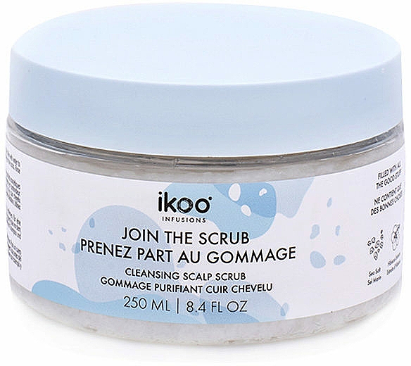 Scrub do skóry głowy z solą morską - Ikoo Cleansing Sea Salt Scalp Scrub — Zdjęcie N2