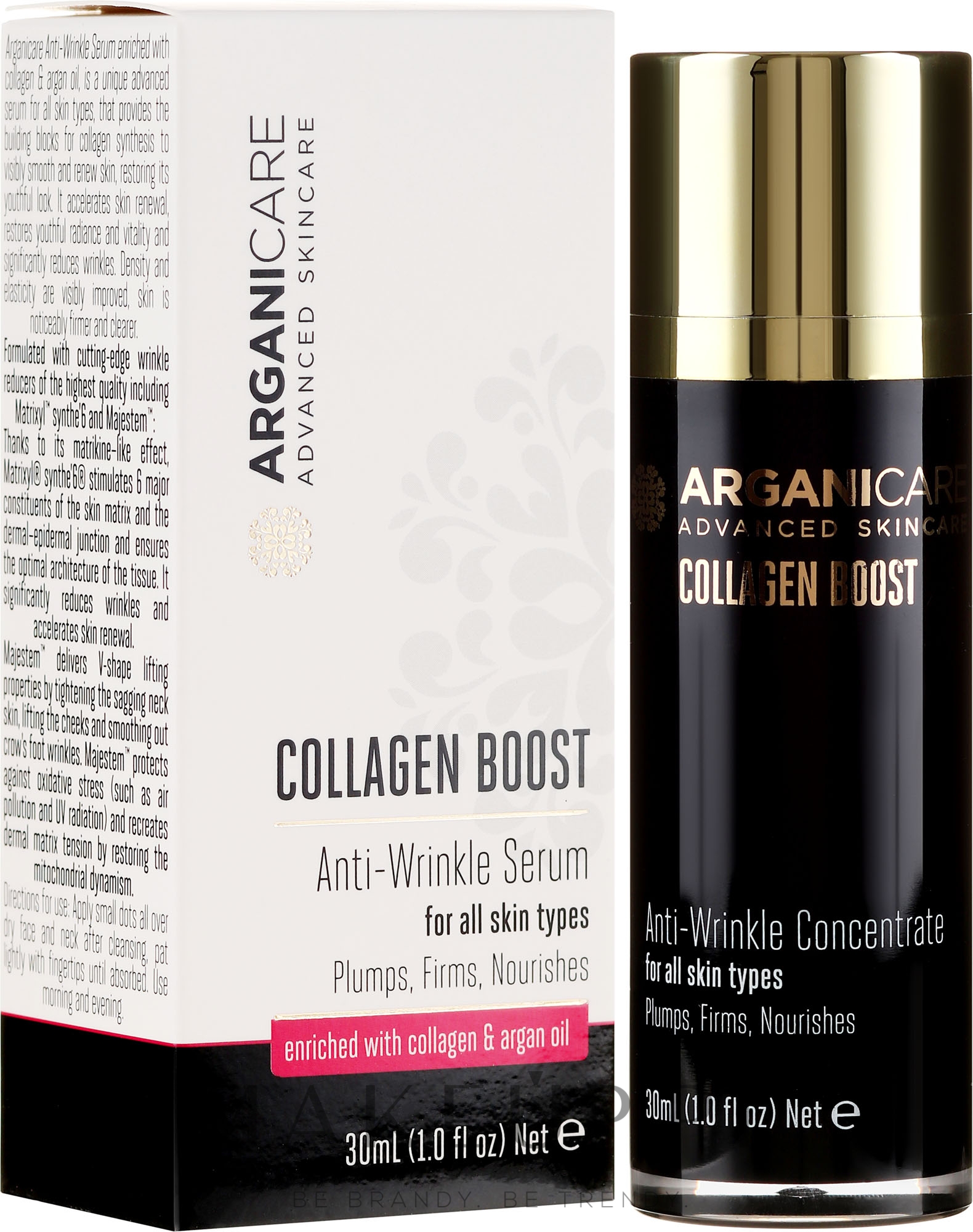Kolagenowe serum przeciwzmarszczkowe - Arganicare Collagen Boost Anti-Wrinkle Serum — Zdjęcie 30 ml