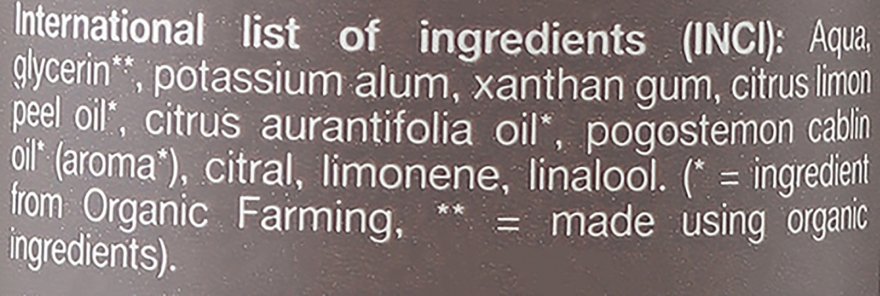 BIO kryształowy dezodorant w kulce Limonka - Urtekram Deo Crystal Lime — Zdjęcie N3