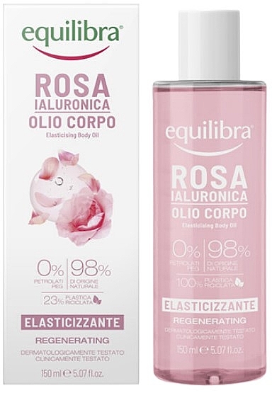 Olejek do ciała - Equilibra Rosa Elasting Body Oil — Zdjęcie N1